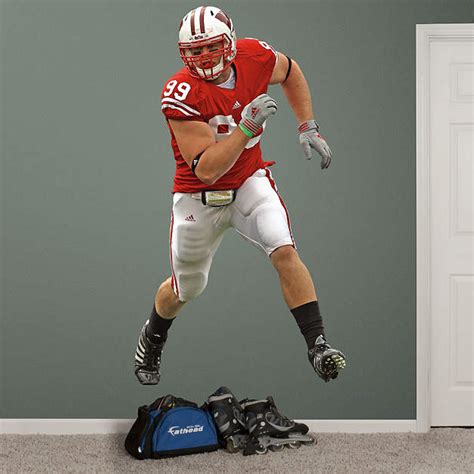 Life-Size J.J. Watt Wisconsin Wall Decal | Shop Fathead® for Wisconsin ...