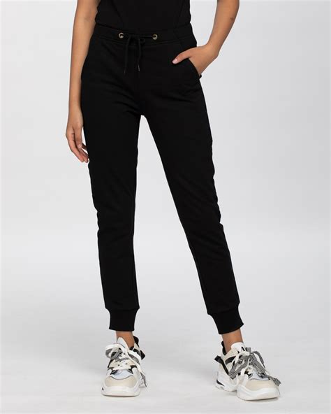 Buy Jet Black Casual Jogger Pants for Women black Online at Bewakoof