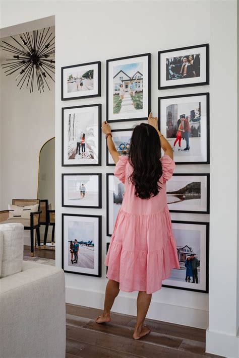 Blogger Hoang-Kim shares a custom gallery wall by Framebridge in her transitional home Gallery ...