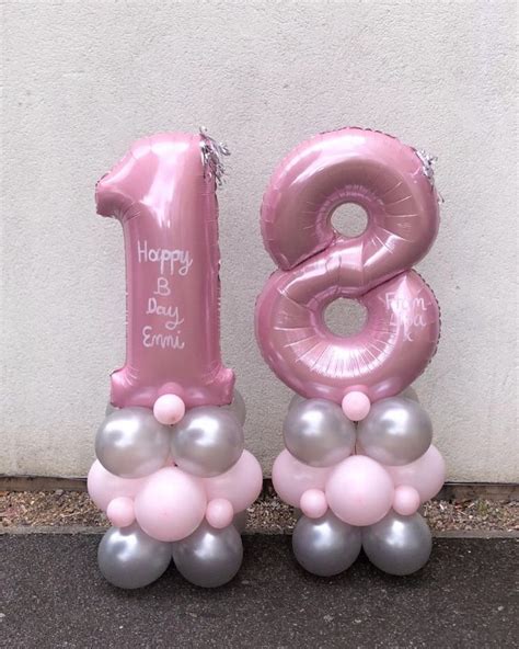 Balloons in London 📍 on Instagram: “Personalised number 18 columns ...