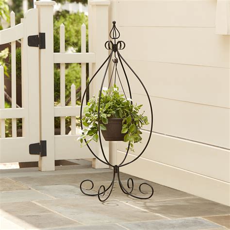 Essential Garden Hanging Basket Plant Stand