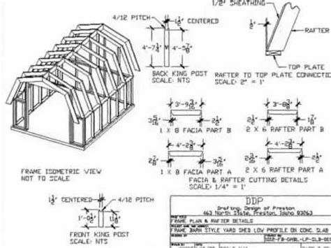 10 x 10 gambrel shed plans ~ Old shed workshop