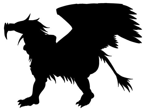 Griffin vector silhouette | Public domain vectors