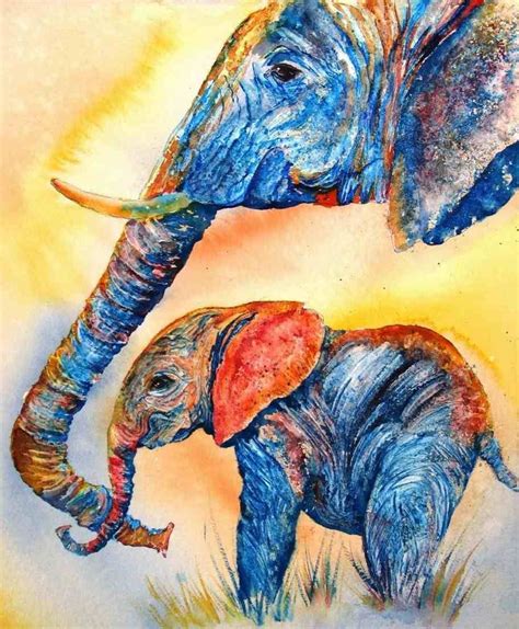 Image result for abstract elephant painting | Elephant painting, Watercolor elephant, Elephant art