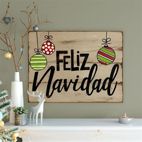 Feliz Navidad Wood Sign Christmas Decorations Rustic | Etsy