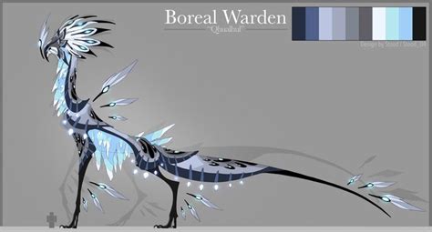 Boreal Warden | Creature drawings, Mythical creatures art, Mythical creatures