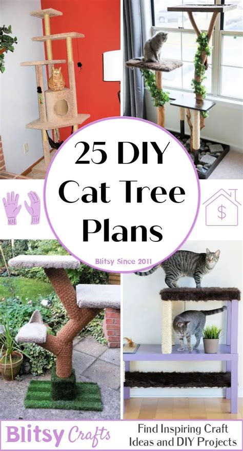 25 Free DIY Cat Tree Plans with Detailed Instructions in 2023 | Diy cat ...