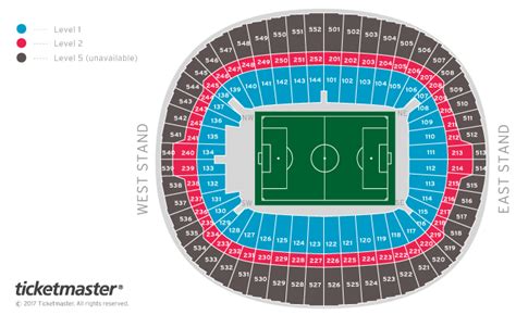 The EE Wembley Cup 2018 Seating Plan - Wembley Stadium