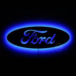 Lighted Ford Sign - LED Backlit Ford Emblem Night Lighted and Ford Logo Wall Art | Ford emblem ...