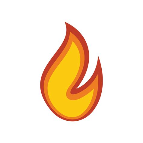 Fire flame grill icon, flat style 19468074 Vector Art at Vecteezy