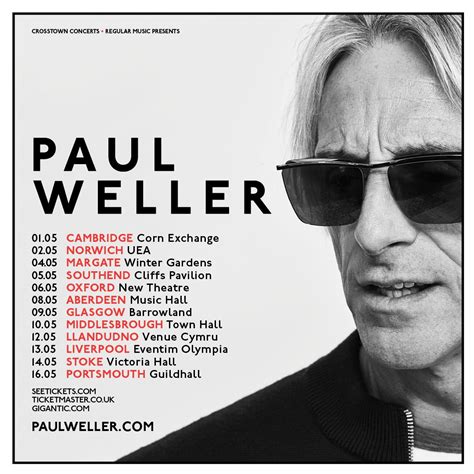 Modernist Society: Paul Weller announces UK Tour Dates for May