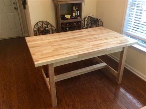 Custom Birch Butcher Block Dining Table by The Plane Edge, LLC | CustomMade.com