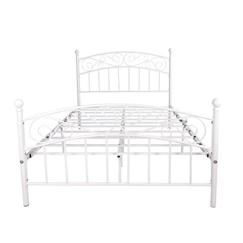 Metal Platform Bed Frame with Headboard and Footboard, High Quality and ...