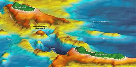 Fibonacci Alignments of The Azores Pyramid and Submerged City of Poseida