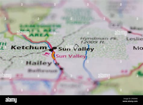 Sun valley idaho map hi-res stock photography and images - Alamy