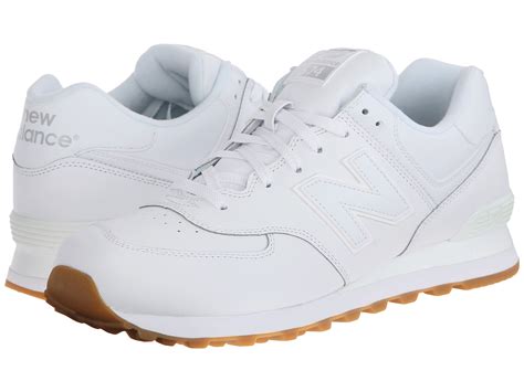 New Balance Classics 574 - Leather White - Zappos.com Free Shipping BOTH Ways