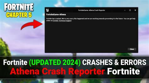 How to Fix Crashes & Not launch in Fortnite (Updated 2024) | FortniteGame Athena Crash Reporter ...