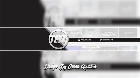 [FREE] Black & White Banner Template | Speedart #31 - YouTube