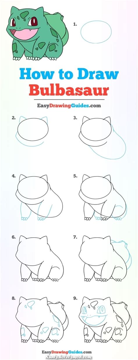 Fantastische Wie zeichne Pokémon Bulbasaur | Drawing tutorials for ...