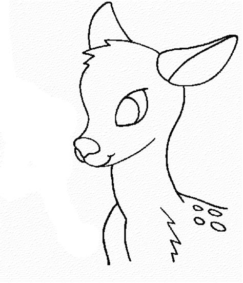 Easy Deer Head Drawing at GetDrawings | Free download