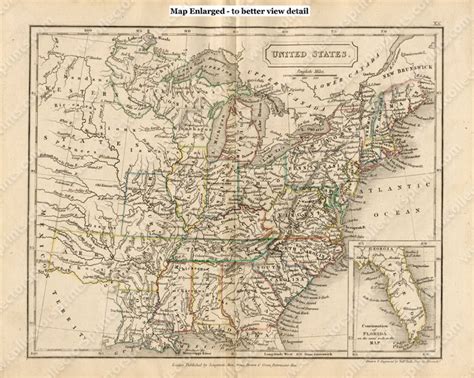 State maps and Antique Maps of the USA