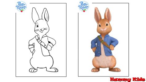 Peter Rabbit - How To Draw & Color Peter Rabbit - Drawings for Kids ...