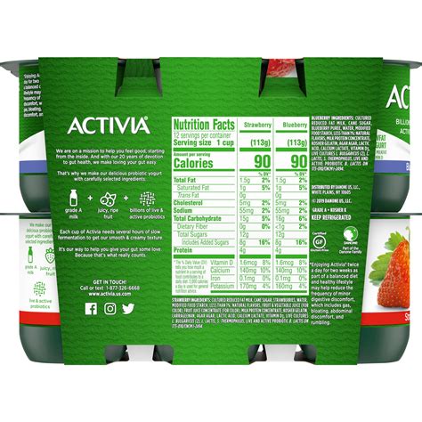 Activia Yogurt Nutrition Label | Besto Blog