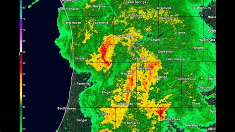 Grand Rapids, Michigan radar loop August 20, 2016 - YouTube