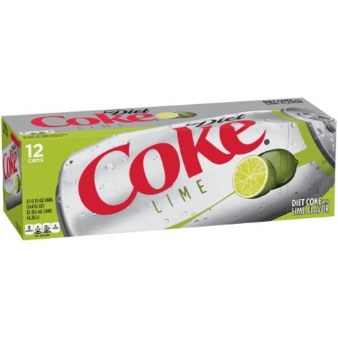 Diet Coke with Lime Soda Cans, 12 cans / 12 fl oz - Ralphs