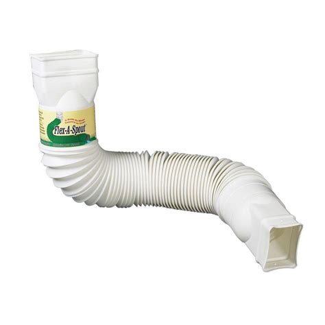 White Downspout Extension-85010 - The Home Depot