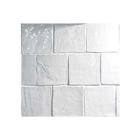 4 x 4 Field Tile White Glaze - Black Rock Studio Toronto Handmade Tiles