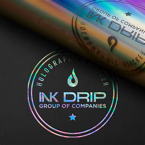 Holographic Stickers – Ink Drip