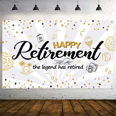 Download Happy Retirement Banner Backdrop | Wallpapers.com