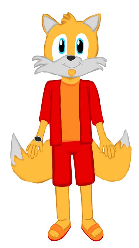 Tails the Fox in a Summer Outfit by ahaq780 on DeviantArt