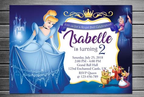 Cinderella Invitation Cinderella Birthday Cinderella Invite | Etsy