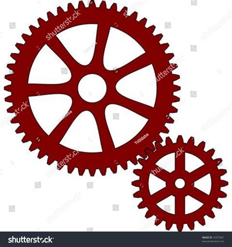 Gear And Pinion Stock Vector Illustration 16377661 : Shutterstock