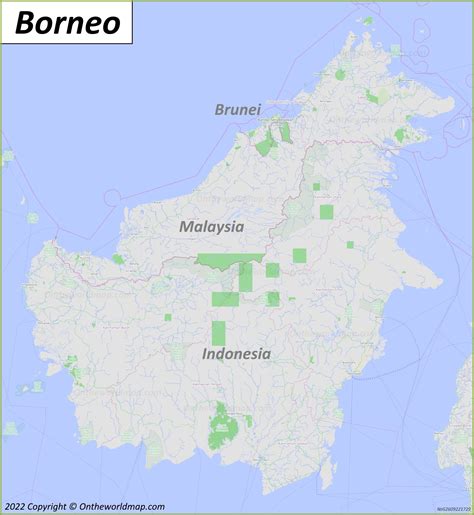 Borneo Map | Indonesia | Discover Borneo Island (Kalimantan) with Detailed Maps