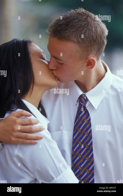 Teenage school boy girl school uniform hi-res stock photography and images - Alamy