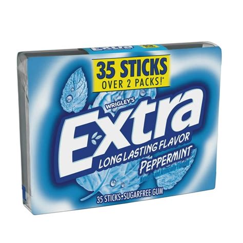 Extra Gum Peppermint, Sugarfree Chewing Gum, Mega Pack, 35 Sticks - Walmart.com - Walmart.com