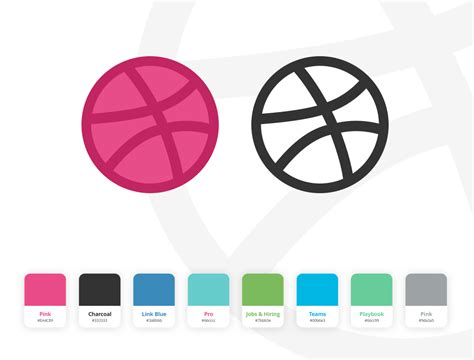 Dribbble Logo and Colors Sketch Resource | Free Mockups, Best Free PSD Mockups - ApeMockups