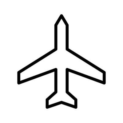 Plane Outline Vector Art, Icons, and Graphics for Free Download