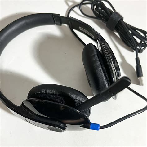 LOGITECH HEADPHONES WITH MIC USB, Audio, Headphones & Headsets on Carousell