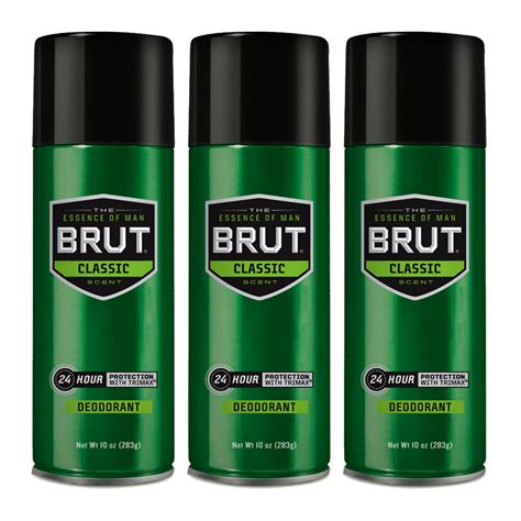 Brut Spray Deodorant. Regular Scent. Fast-Acting and Long Lasting. Anti-Germ with Odor ...