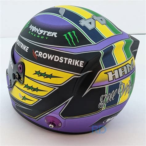 Lewis Hamilton 2021 Brazil GP - 1:2 Scale Bell F1 Mini Helmet ...