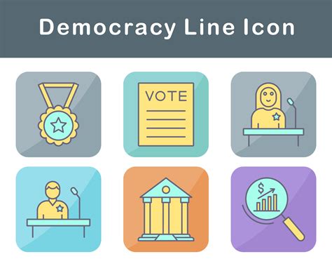 Democracy Vector Icon Set 20650568 Vector Art at Vecteezy