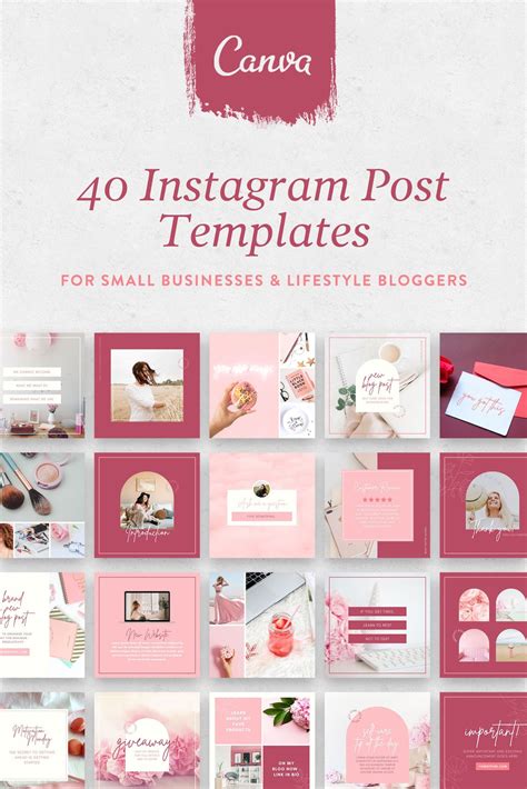 Instagram Templates Canva Canva Templates Social Media Templates Pink ...