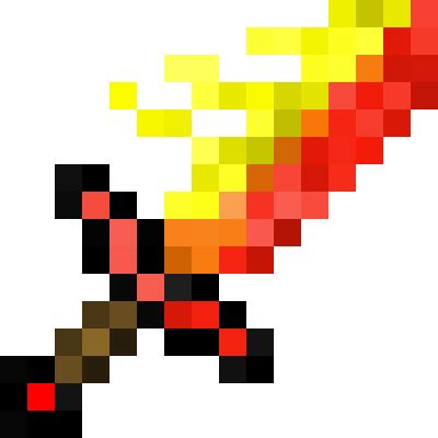 Fire sword | Minecraft Items | Tynker