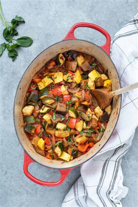 Ratatouille is a classic French vegetable stew that's packed with tender, chunky vegetables,… in ...