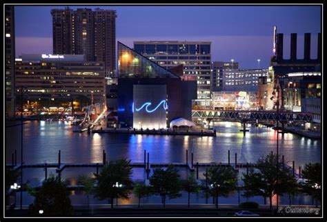 Baltimore Inner Harbor at Night photo - Paul Guttenberg photos at pbase.com