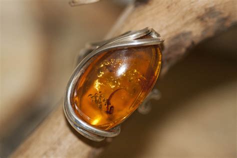 Baltic amber ring. Large, Baltic amber & sterling silver, unique ring, statement ring ...